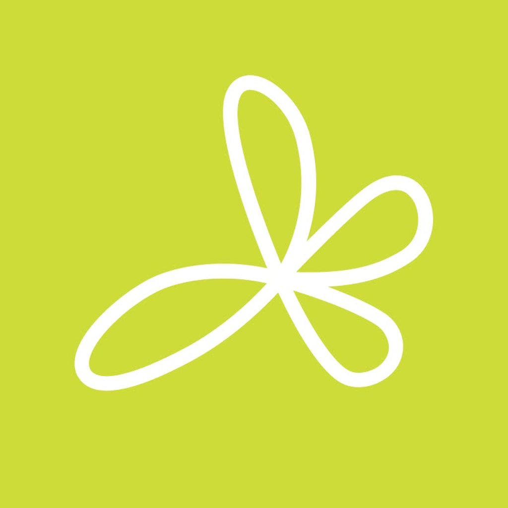 CleanApp for Cleaners app icon: the white four-petal CleanApp mark on lime